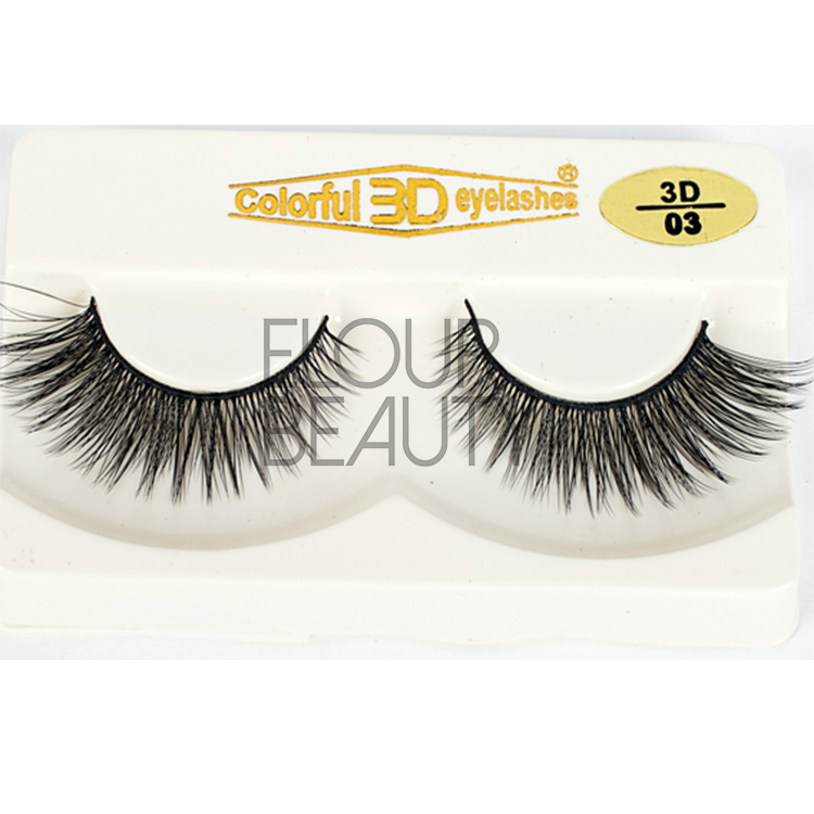 Volume 3D Korean Silk cheap fake eyelashes vendors ED53